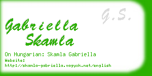 gabriella skamla business card